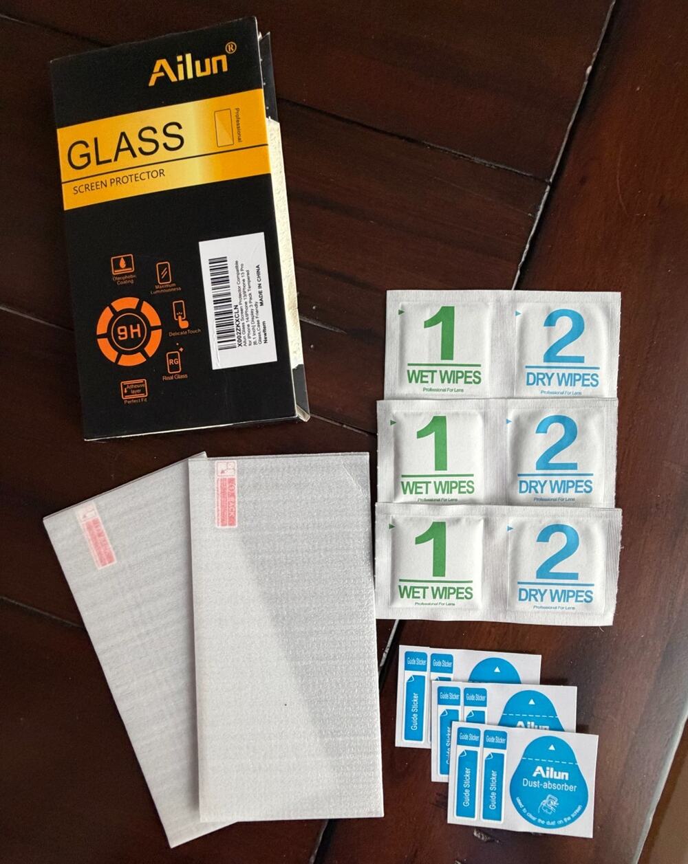 Ailun Glass Screen Protectors for iPhone 13/13 Pro - Set of 2 - NEW (Open Box)